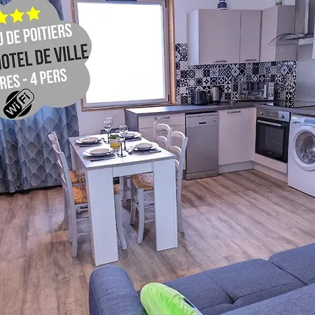 Beau-jean, Un Cocon Sympa 5 Min A Pied Du Centre-ville, Parking Prive, A 10 Min Du Chu Appartement Poitiers