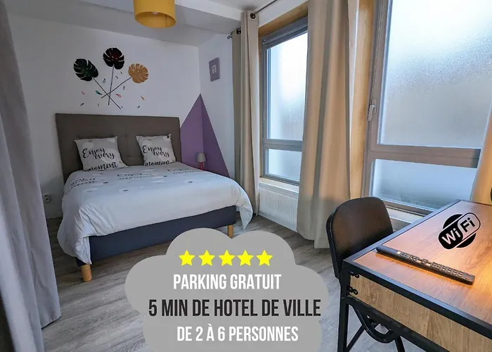 Beau-jean, Un Cocon Sympa 5 Min à Pied Du Centre-ville, Parking Privé, à 10 Min Du Chu Apartamento *